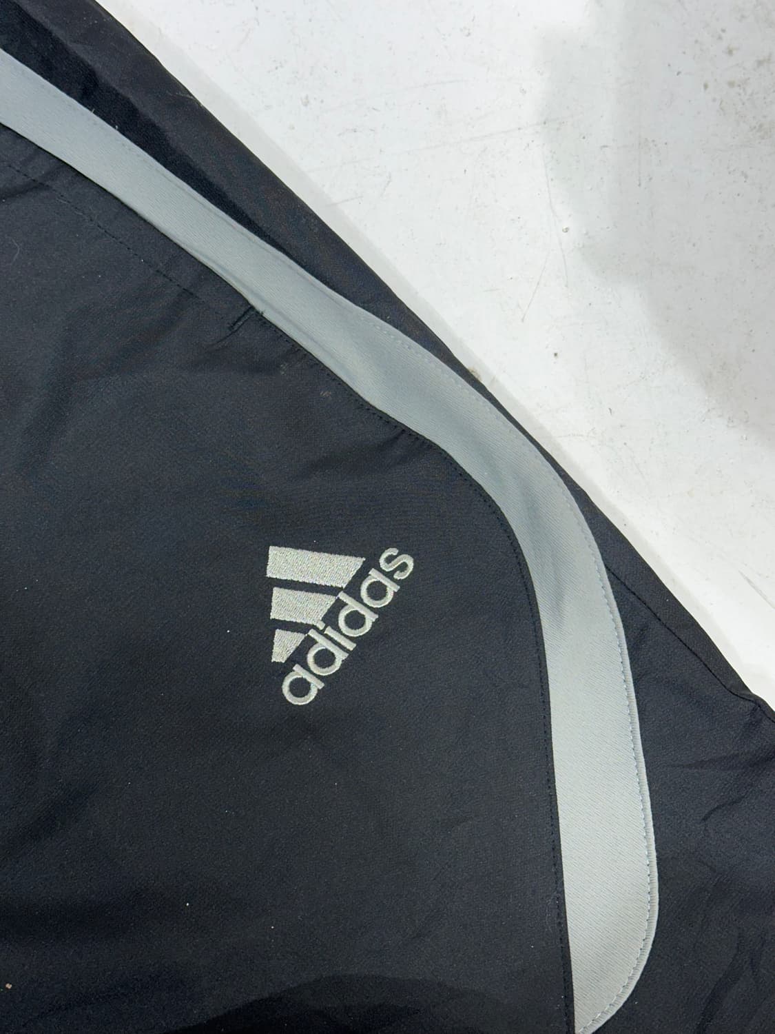 아디다스 블랙 와이드 그레이 사이드 라인 트랙 팬츠 추리닝 바지 S 상품이미지6