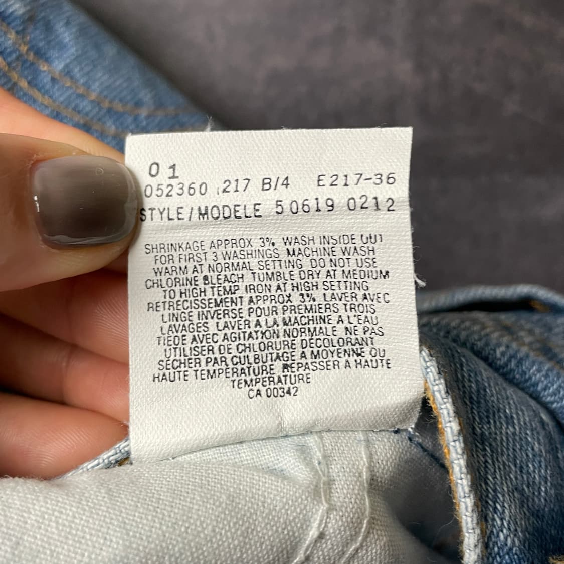 LEVI'S 데드스탁 리바이스619 스트레이트 핏 데님 팬츠 A00696 상품이미지10
