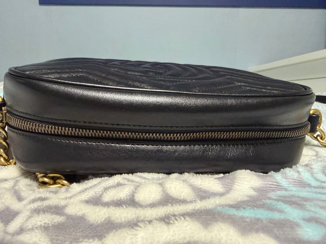 구찌 마몬트 마틀라세 블랙 체인백 상품이미지5