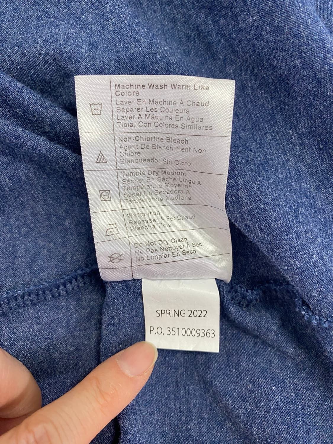 칼하트 블루 헨리넥 루즈핏 반팔 M <327> 상품이미지6