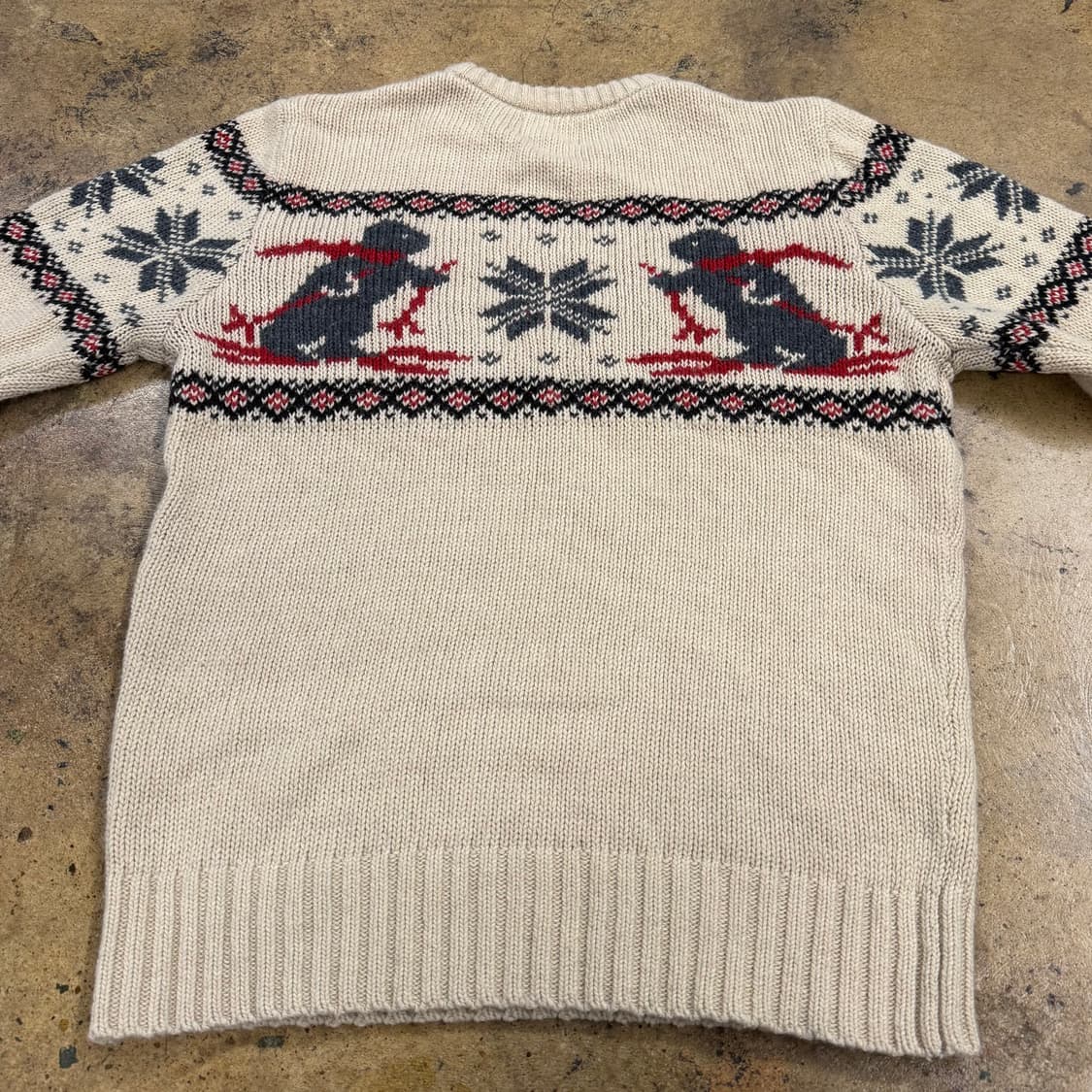 후아유 모리 빈티지 베이지 니트 상품이미지4