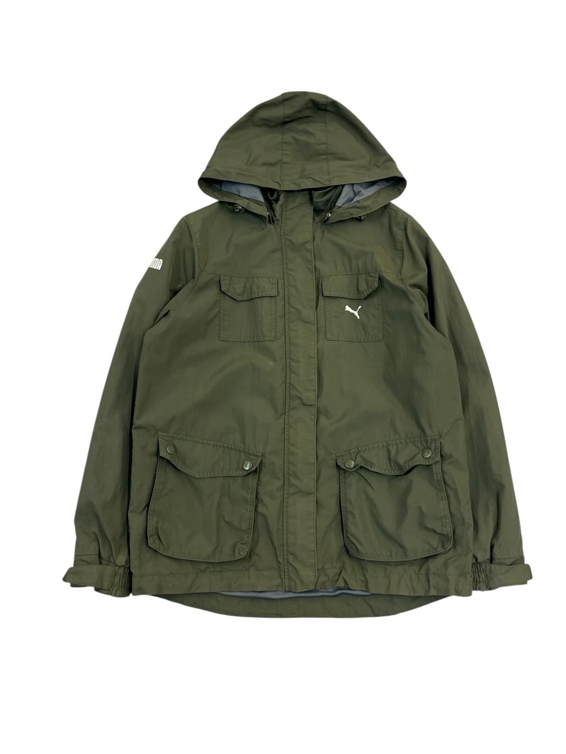 푸마 포켓 후드 바람막이 카키 L #csz3403 상품이미지3