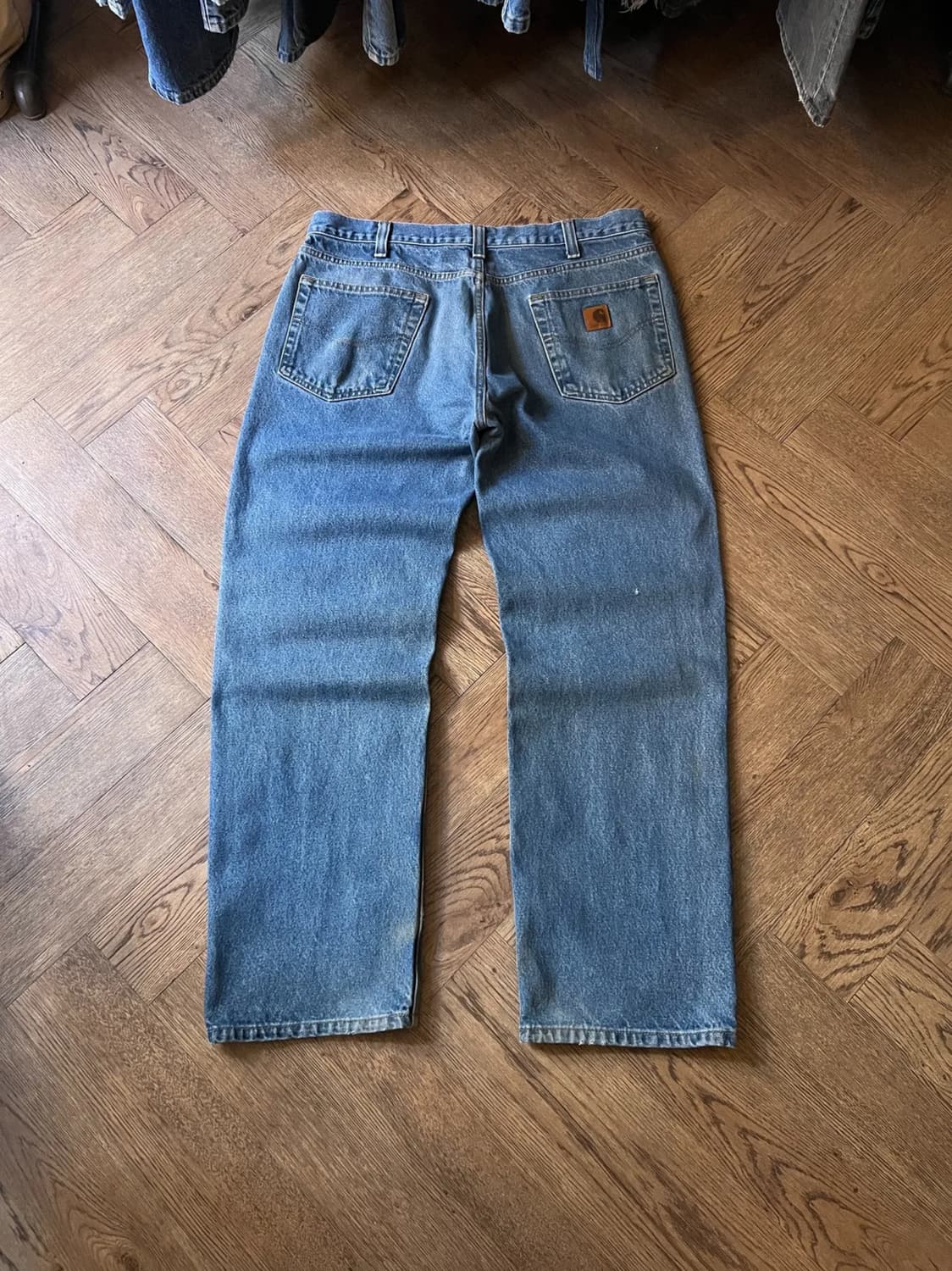 [35]칼하트 USA 빈티지 워싱 워크 데님 팬츠 상품이미지1