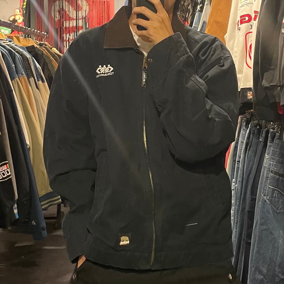 [IM] VTG 블랙 카라 워크자켓  상품이미지2