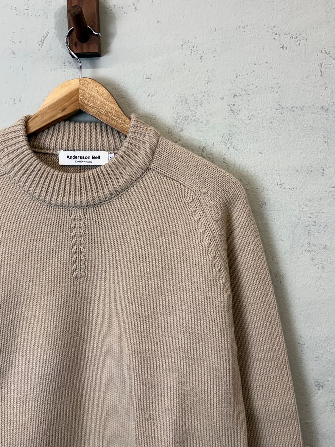 앤더슨벨 울블렌드 베이지 니트 상품이미지2