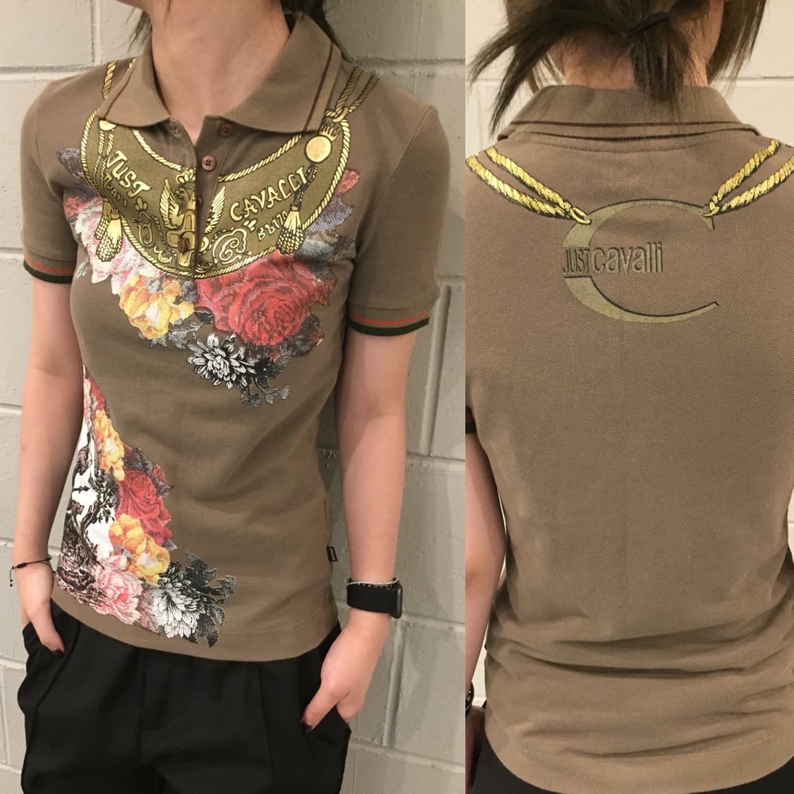 Just Cavalli Necklace Print polo Tee 상품이미지1