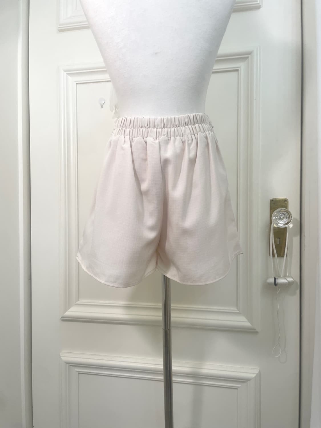 pink ivory bow point pleats summer bandi 상품이미지4