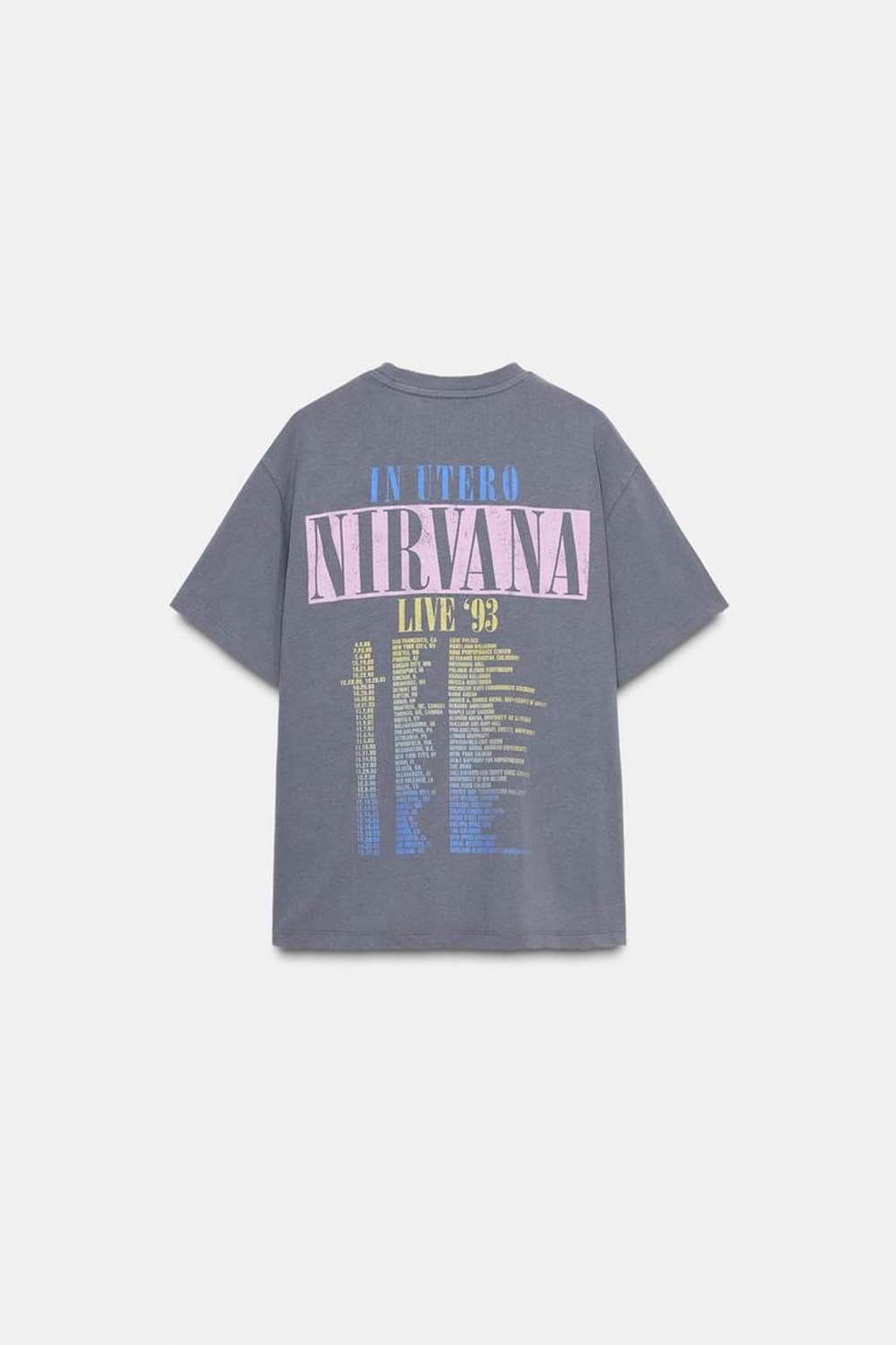 Nirvana 너바나 1993 콘서트 라이브 밴드티셔츠 커트코베인 빈티지 상품이미지5