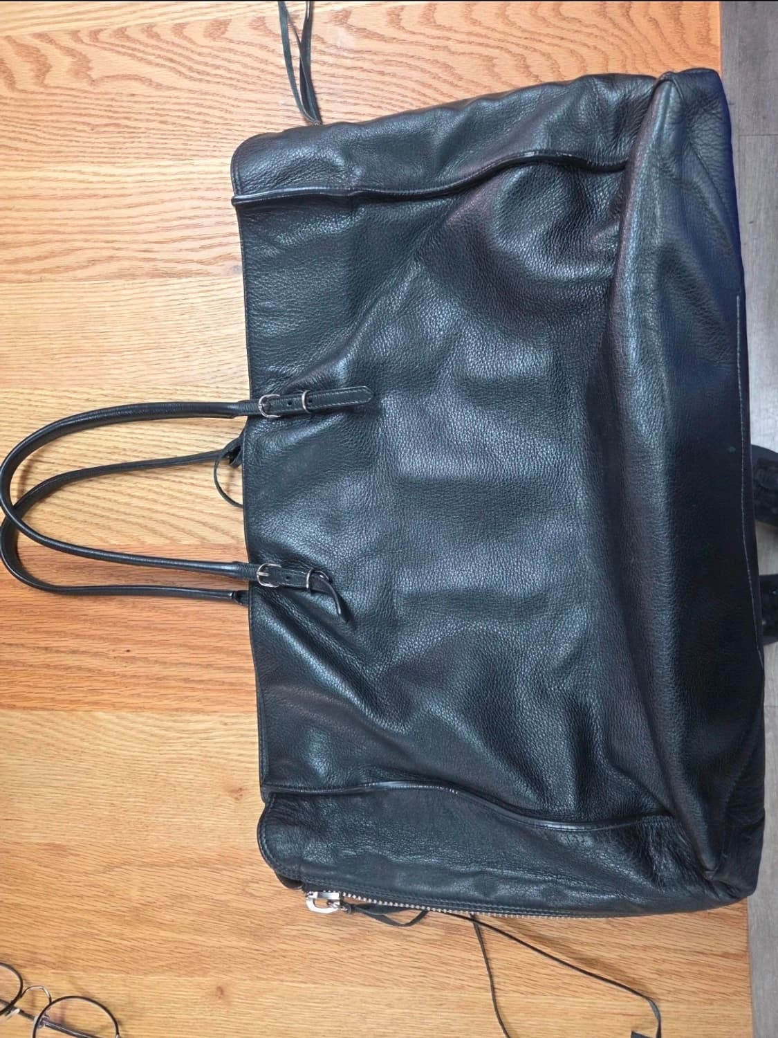 [2]발렌시아가 파피에르 A6 블랙 토트백 상품이미지4