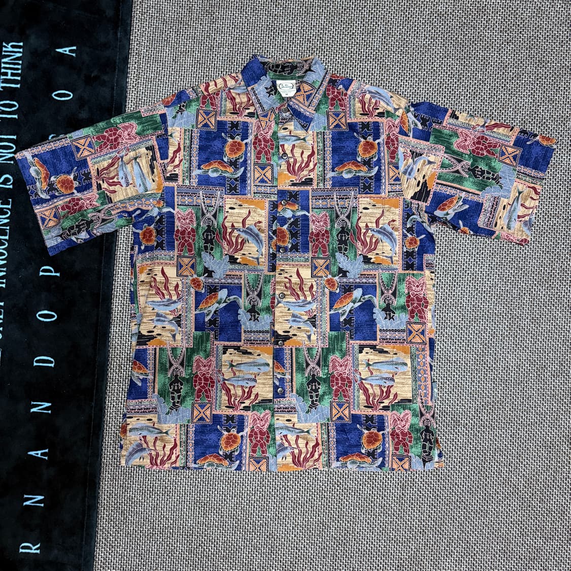 90~00s made in usa 하와이안셔츠 상품이미지1