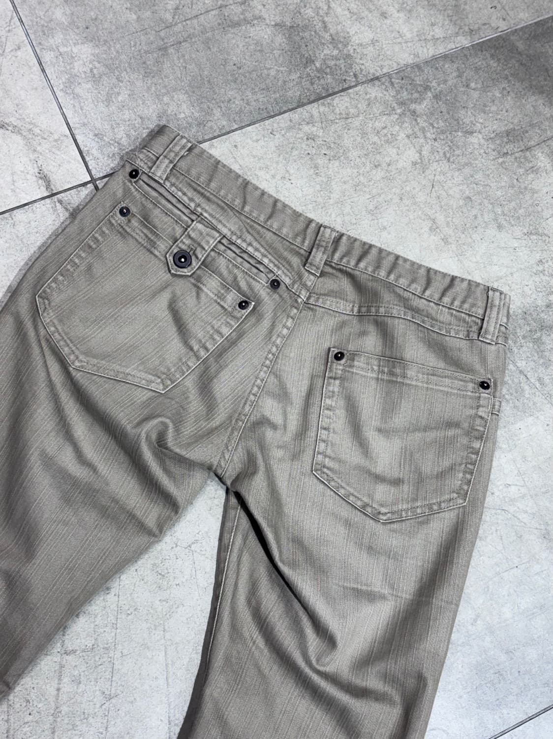 Katharine Hamnett 베이지 워싱 팬츠 바지 상품이미지10