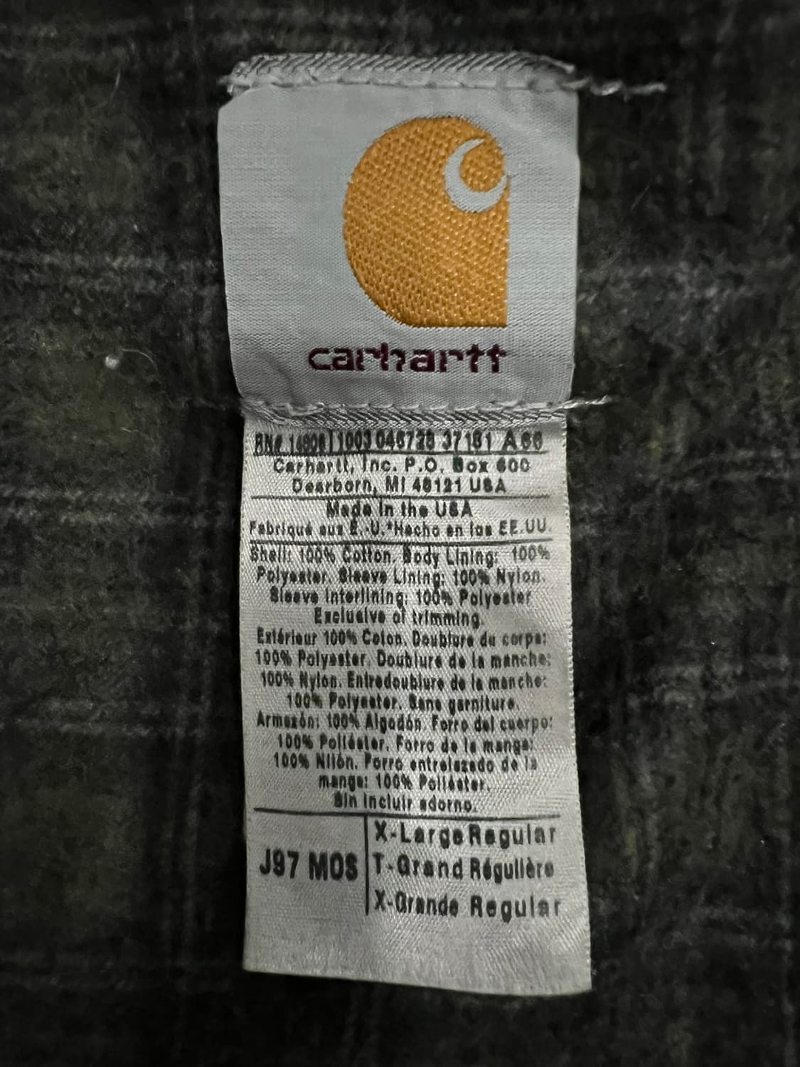 (XL) 칼하트 디트로이트 자켓 J97 MOS 모스그린 상품이미지4