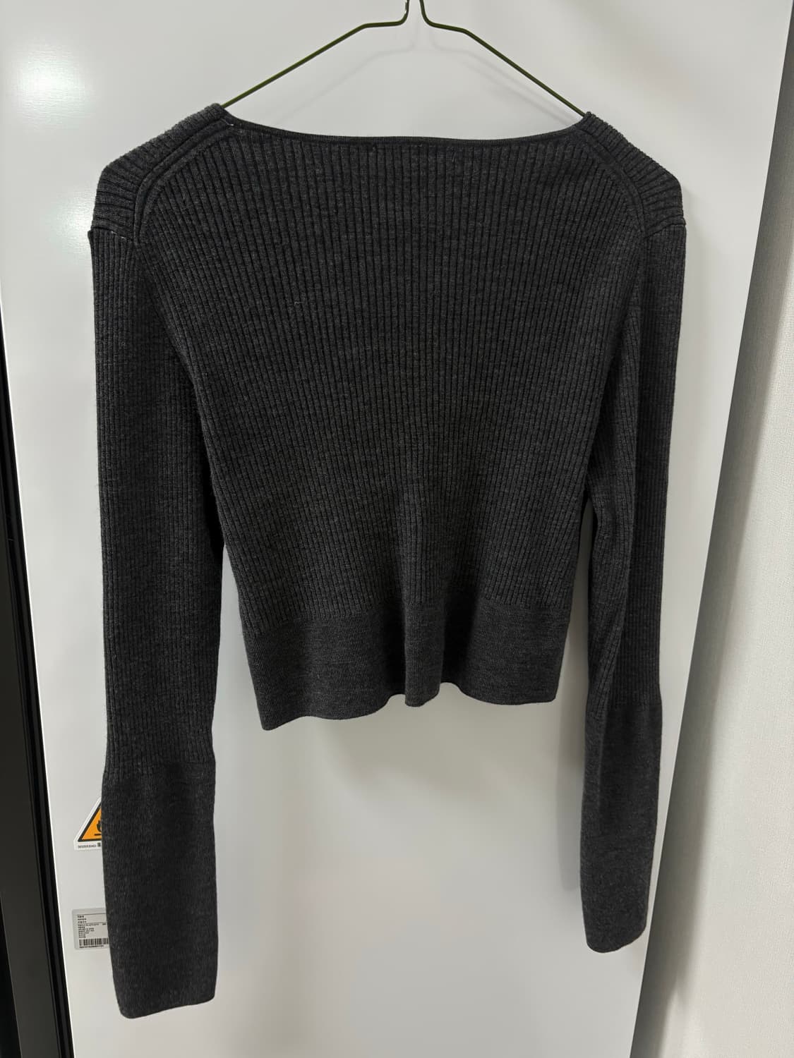 COS 리브드 니트 메리노 울 가디건 상품이미지6