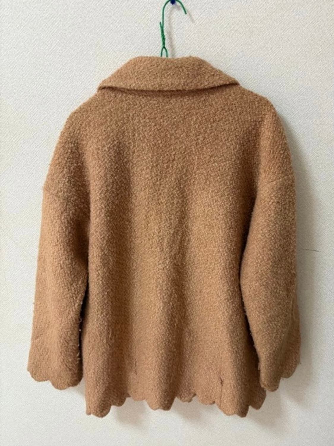 리즈리사 도트 리본 브라운 코트 자켓 카멜 모리 라떼갸루 엑시즈팜 상품이미지2