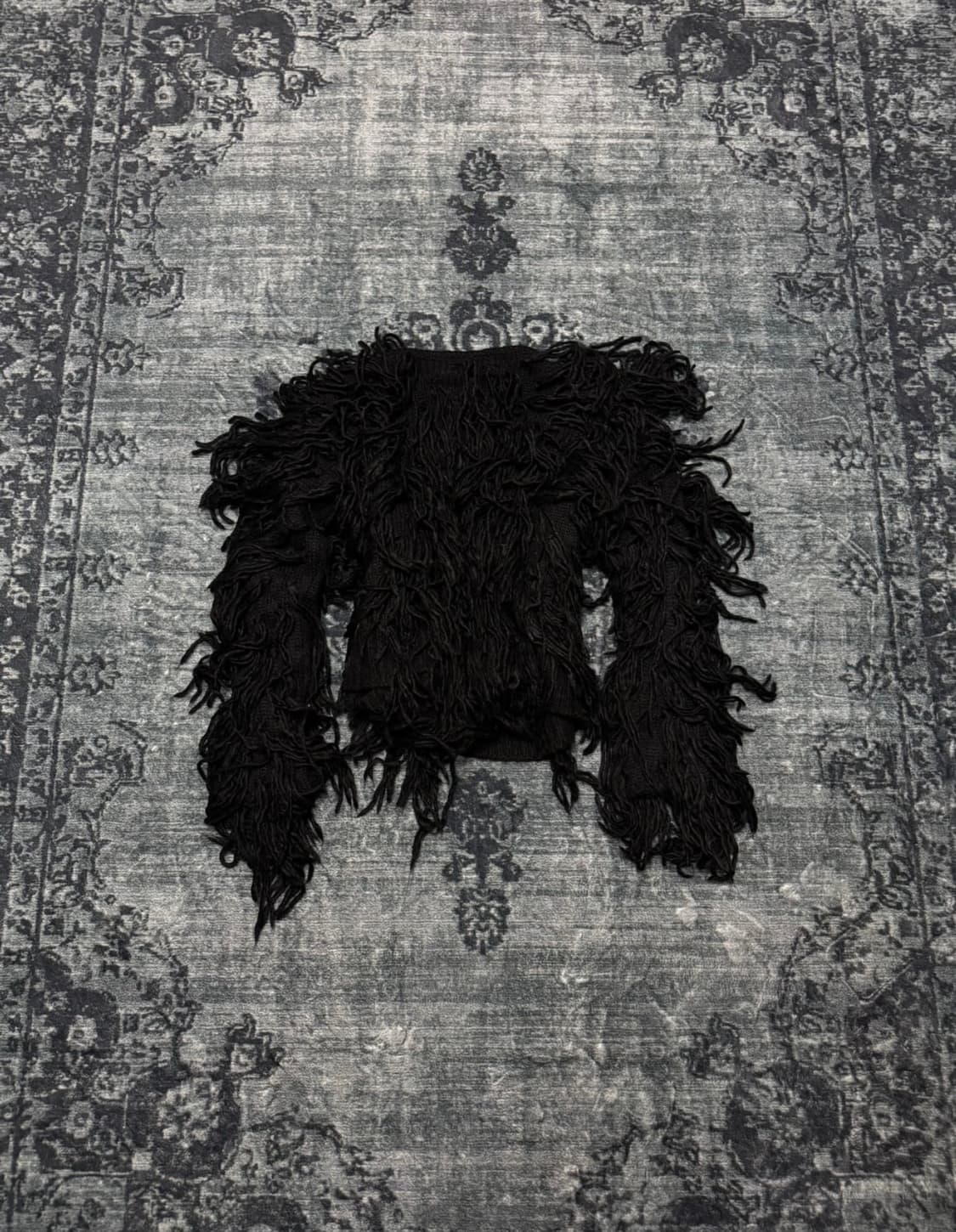 unknown hell crow fringe cardigan  상품이미지6