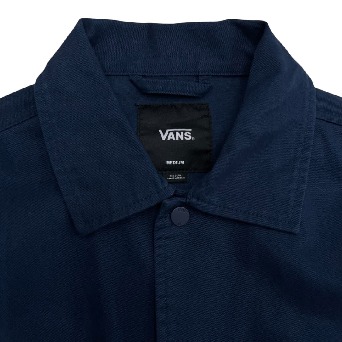 반스 네이비 백로고 셔츠자켓 M 상품이미지5