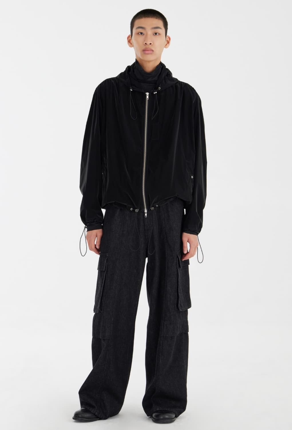 유스 셔링플라이트자켓 매트블랙 상품이미지1