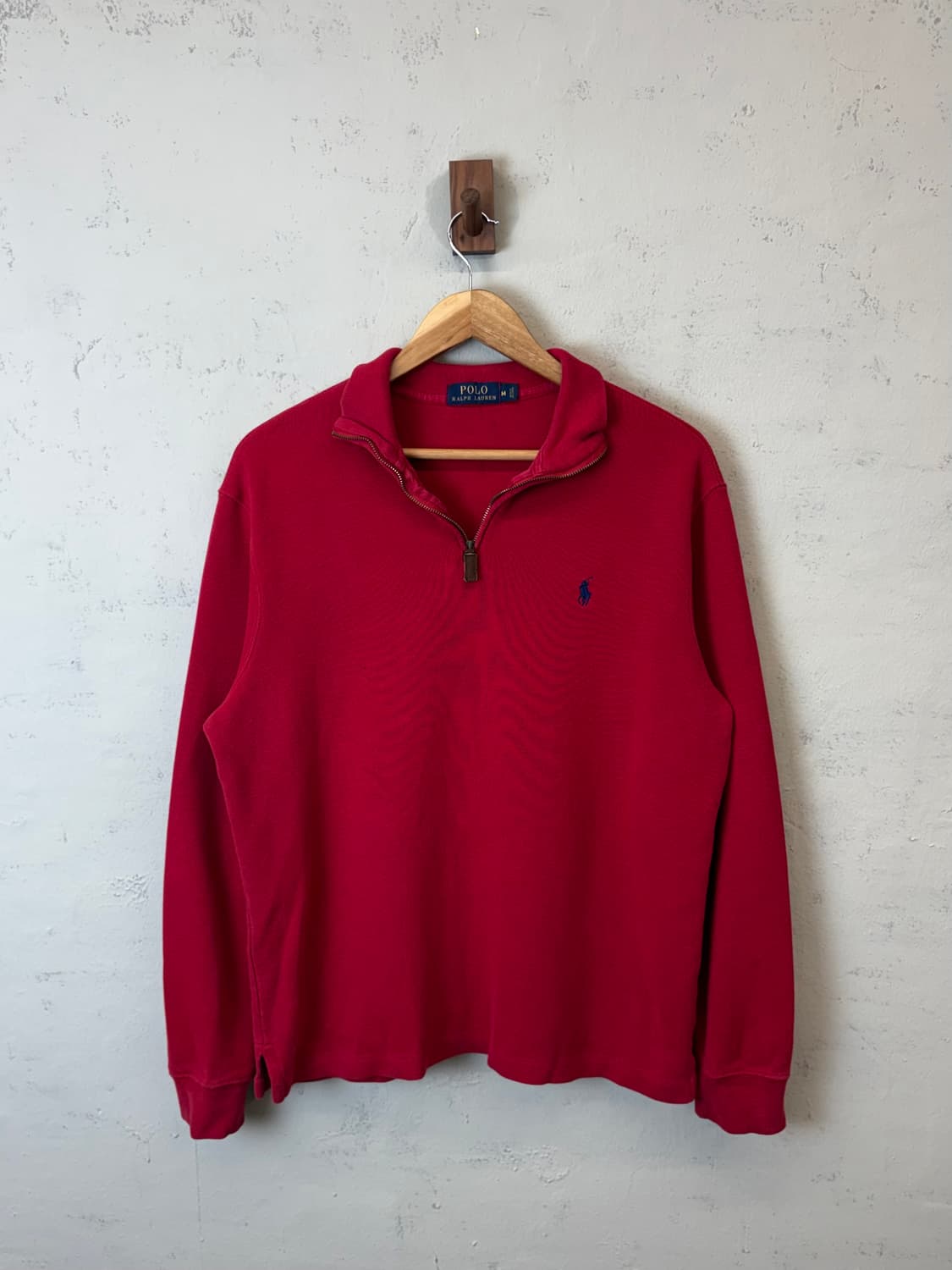 폴로랄프로렌 빈티지 코튼 니트 반집업 상품이미지1