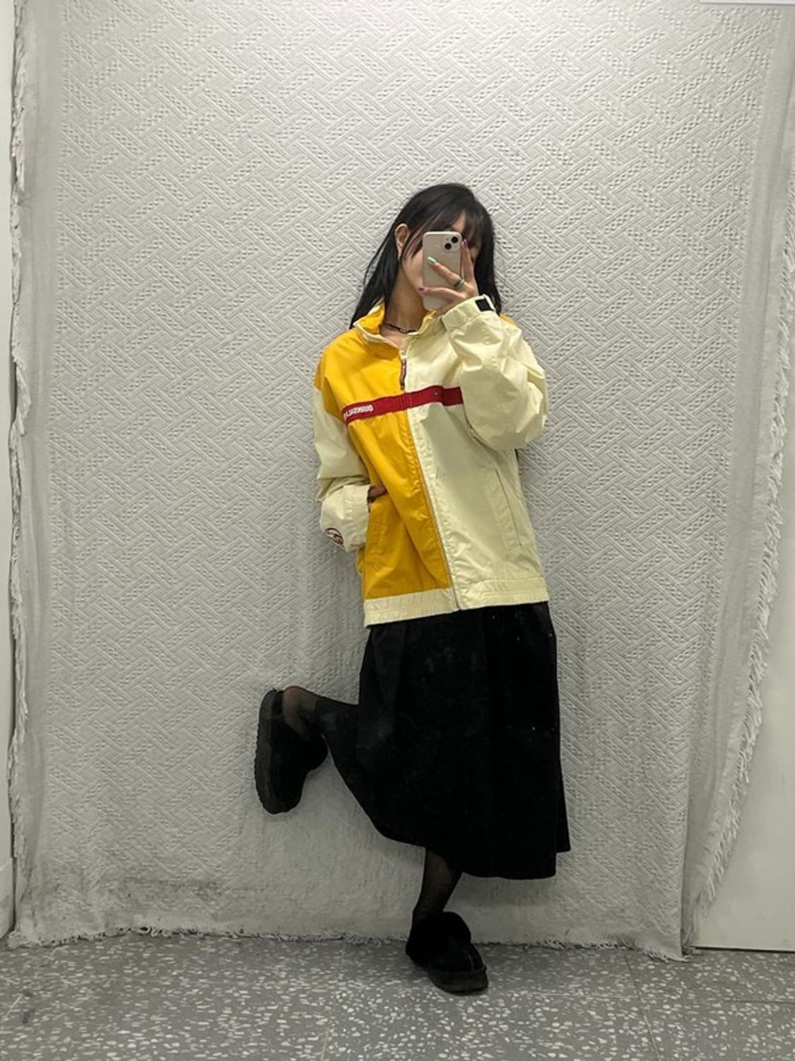 퀵실버 올드스쿨 빈티지 00's 배색 바람막이 집업 M C06561 상품이미지1