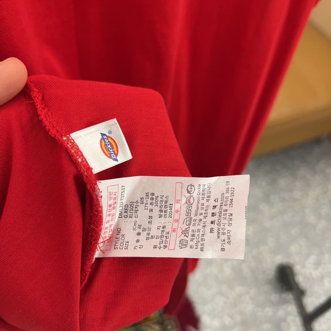 디키즈 빅로고 프린팅 반팔티 100 C04873  상품이미지4