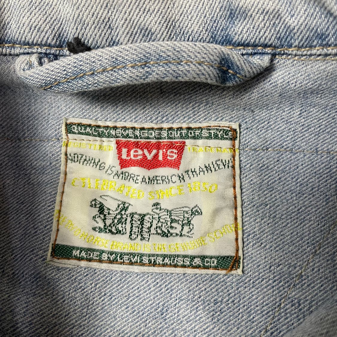 빈티지 리바이스 패치워크 커스텀 데님 자켓 상품이미지4