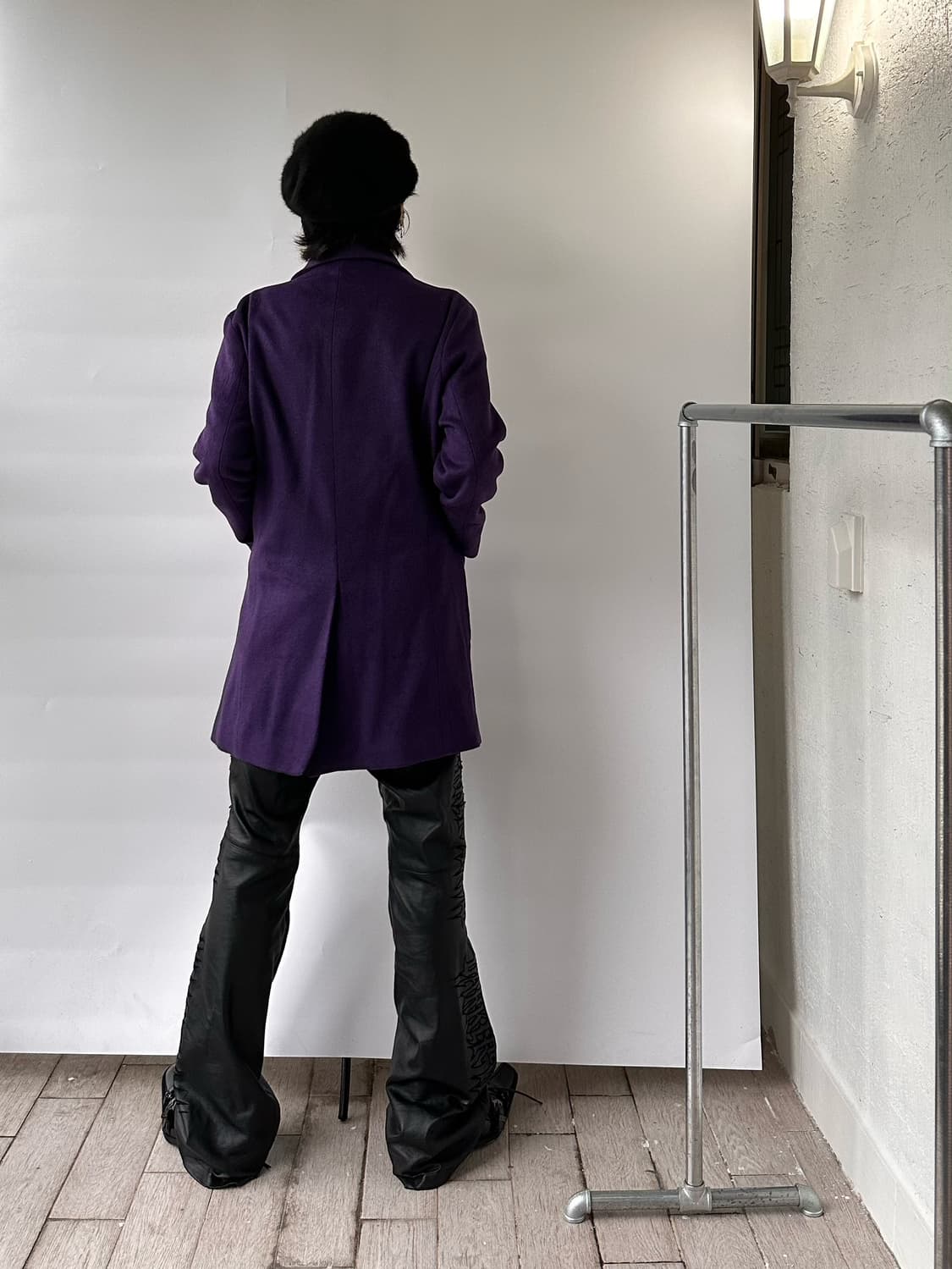 SAINTLESS purple duffel coat 상품이미지5