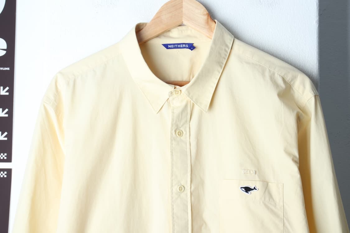 (XL-2XL) 네이더스 셔츠 남방 포켓 노랑 무지 아메카지-H32220 상품이미지3