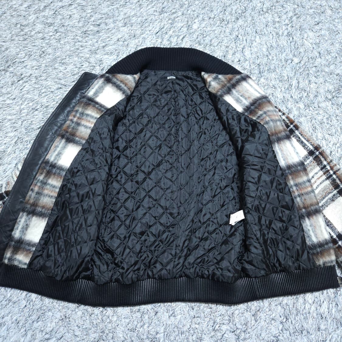 시스템옴므)100 모혼방 나일론 블루종점퍼 / 왕눈이샵 상품이미지8