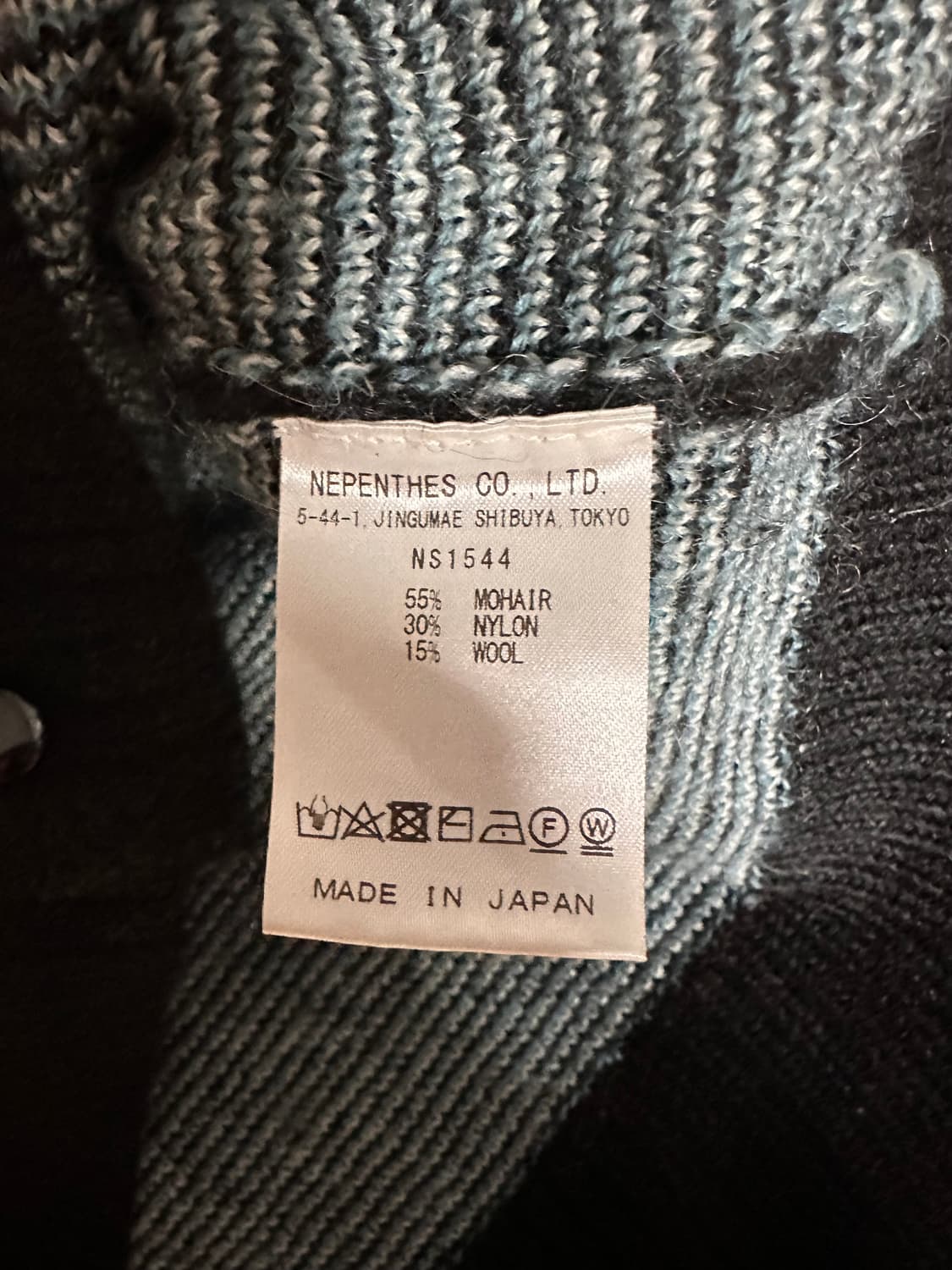 니들스x스튜디오스 별주 빠삐용 모헤어 가디건 블랙 L사이즈 판매합니다 상품이미지8