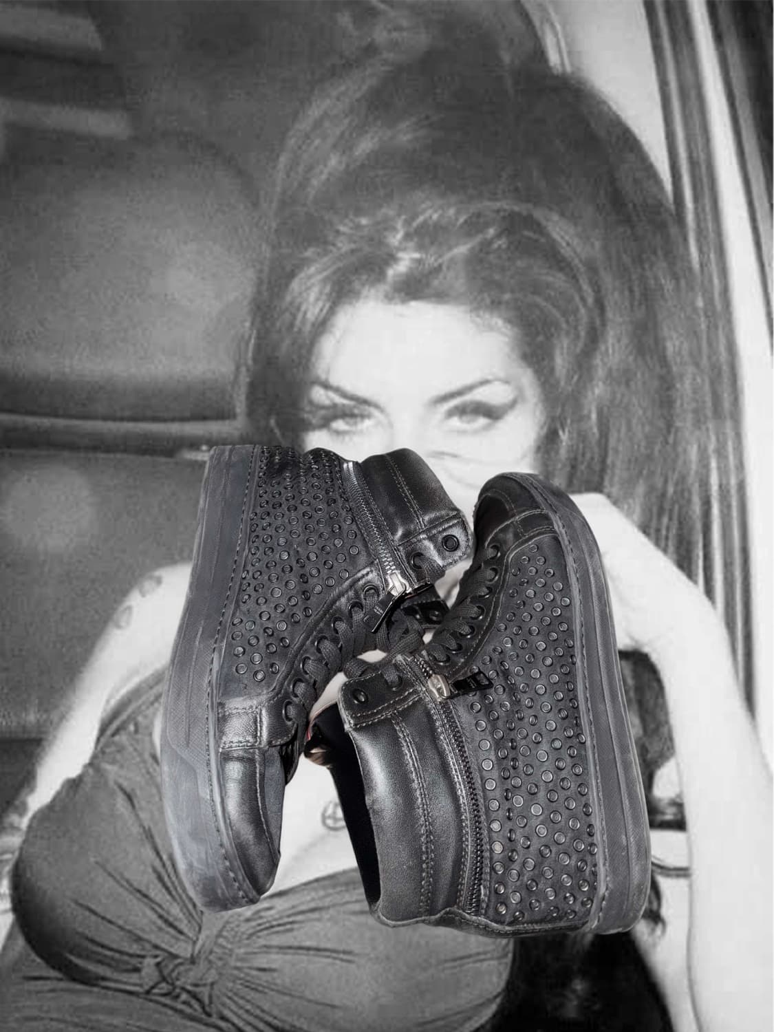 프라다스포츠 사이드 지퍼 하이탑 37 상품이미지3