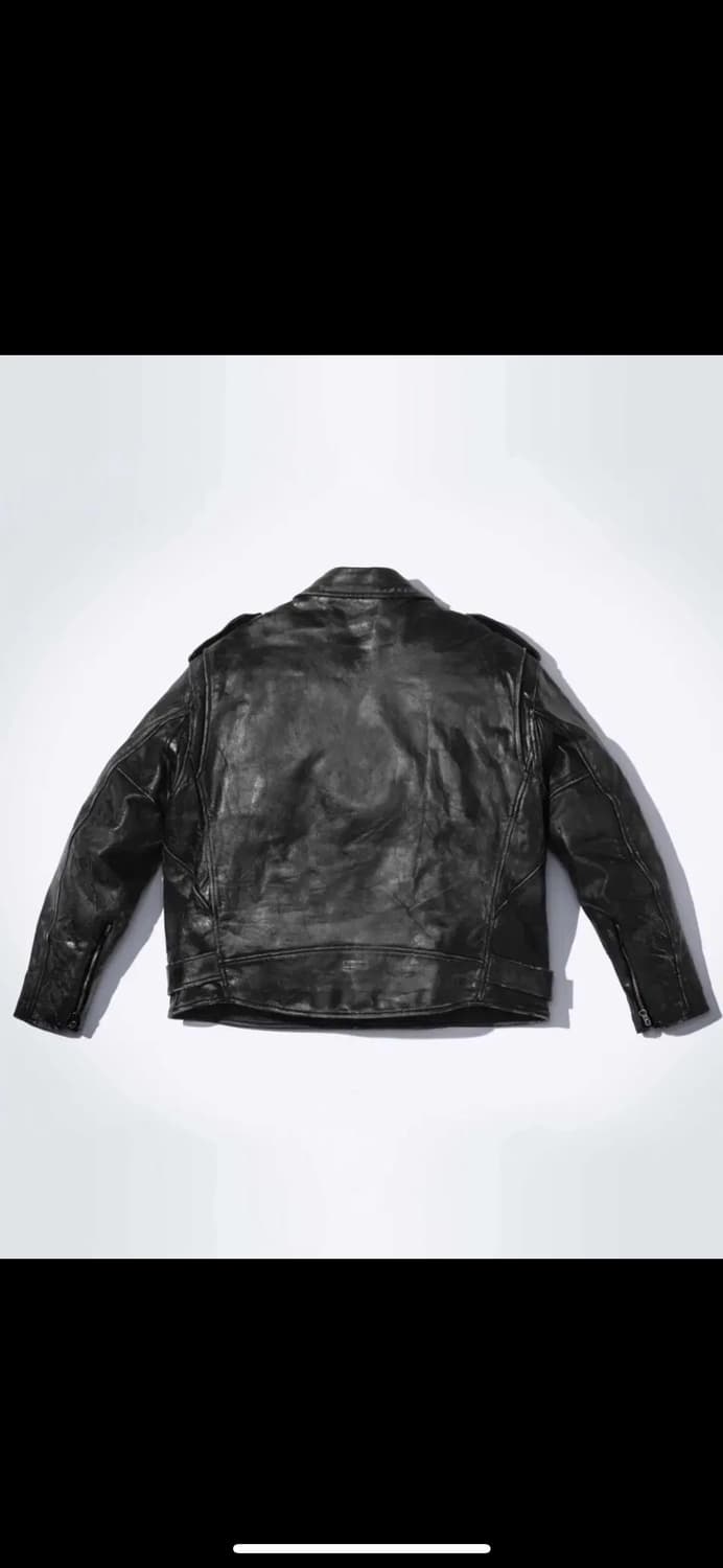 supreme x black means 레더자켓 상품이미지2