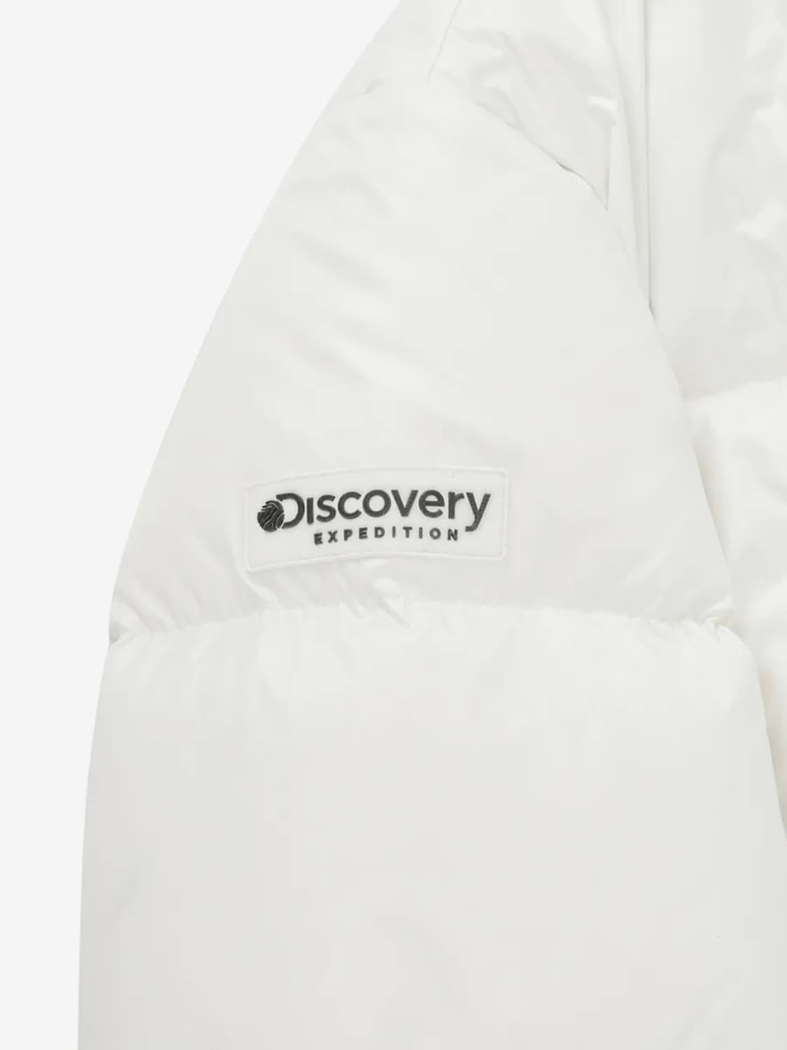 디스커버리 | 여성 반슬리 크롭 고프코어 다운 글로시 크림 95 숏패딩 상품이미지5