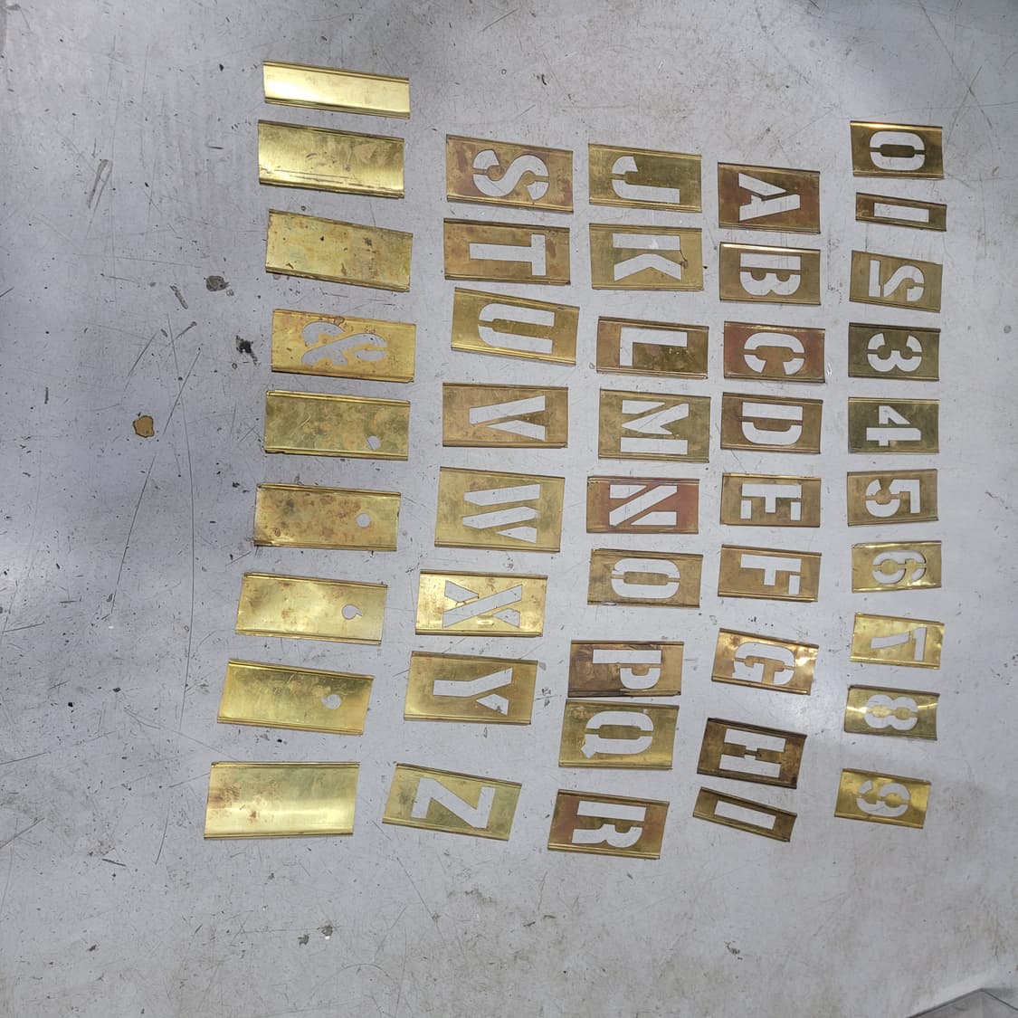 미 황동 스텐실 상품이미지1