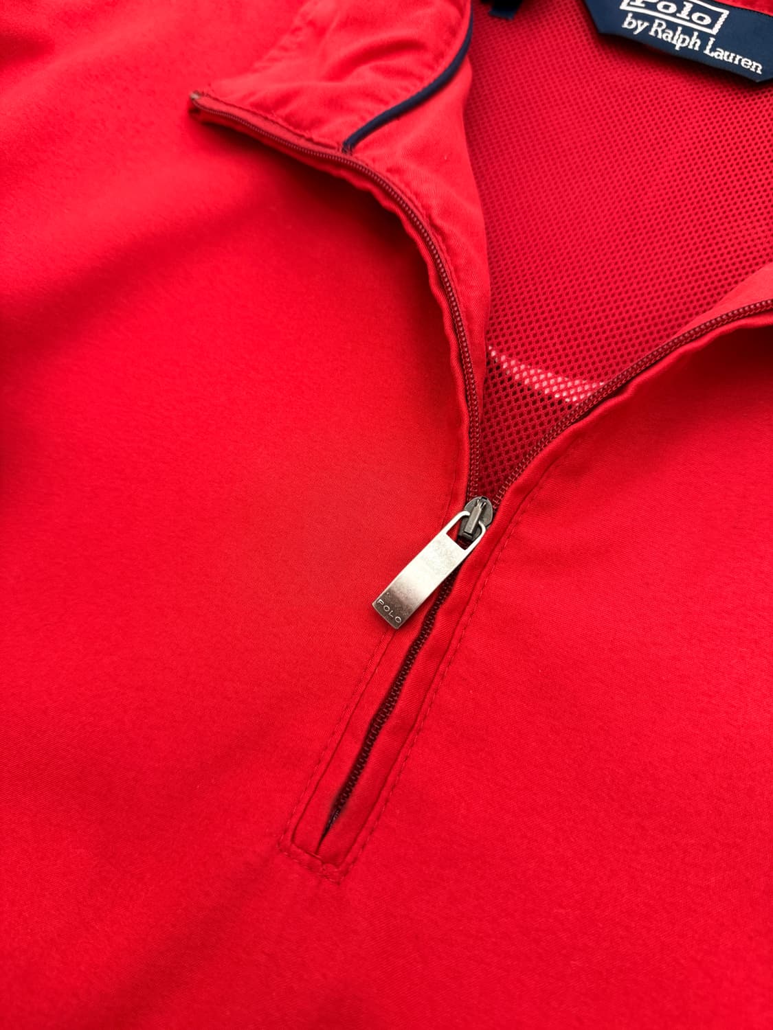 폴로 랄프로렌 오버핏 레드 하프집 폴리쉘 아노락 자켓 상품이미지6
