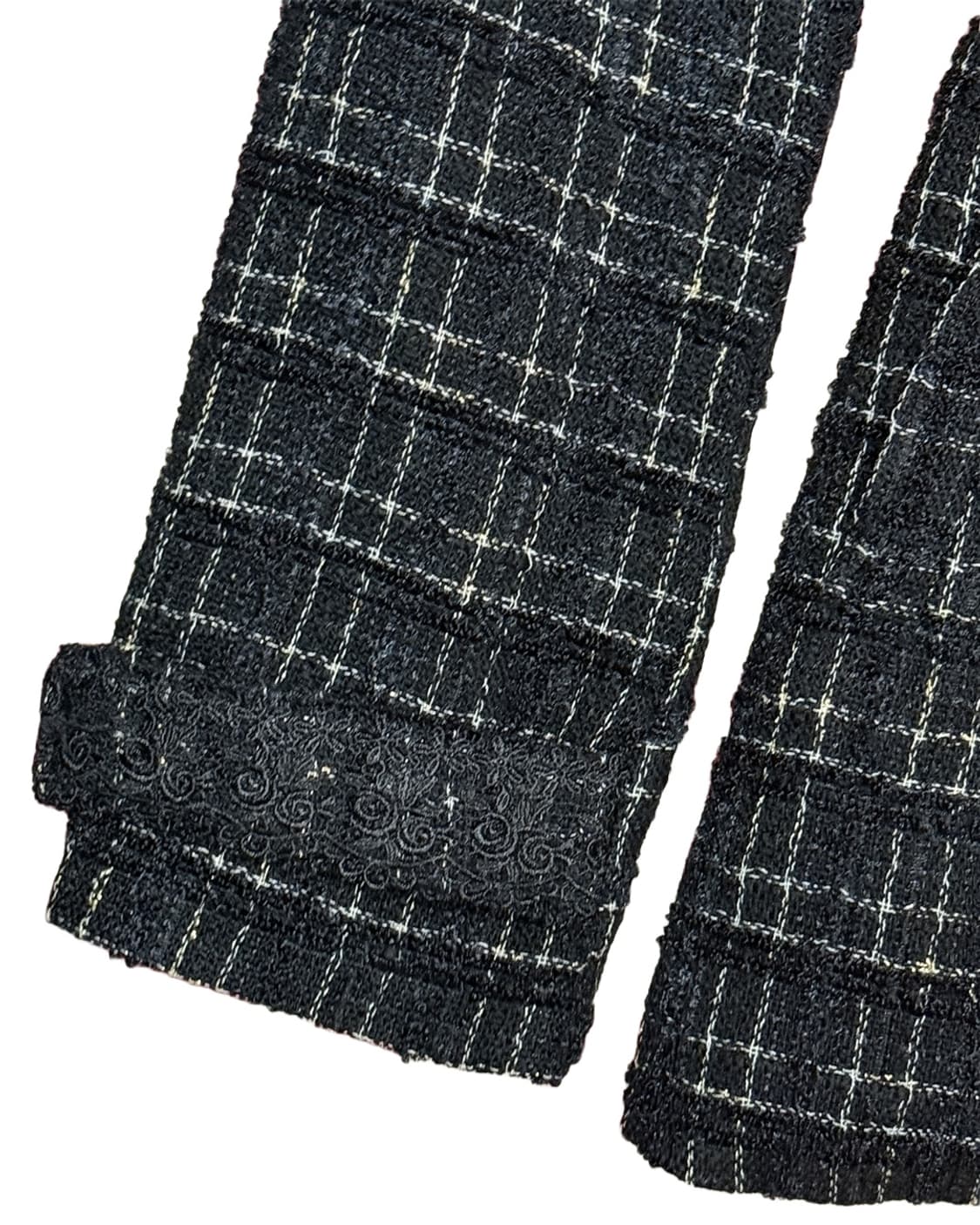 axes femme 블랙 트위드 코트 상품이미지3