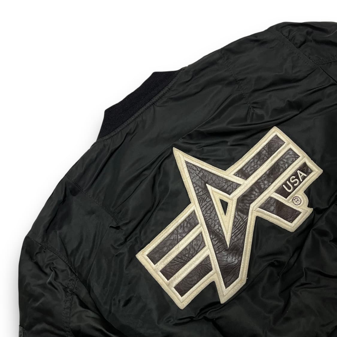 알파인더스트리 90s USA 빅로고 MA-1 항공 점퍼 상품이미지3