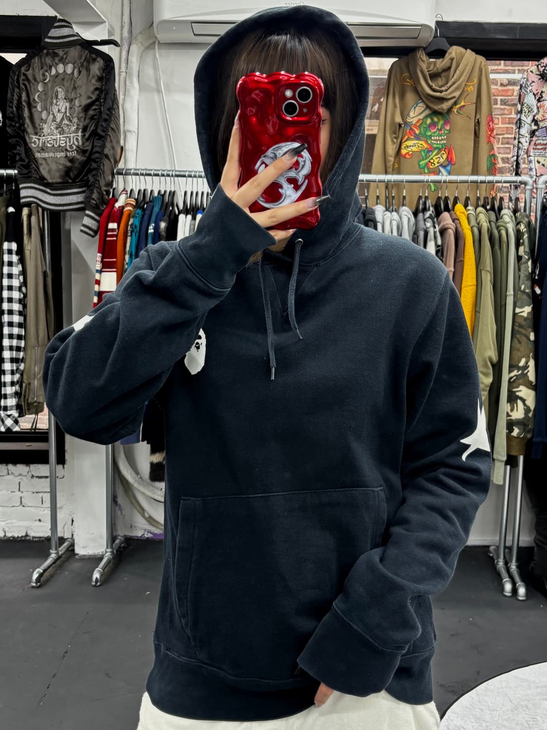 베이프 사이드 스타 후드티 상품이미지3