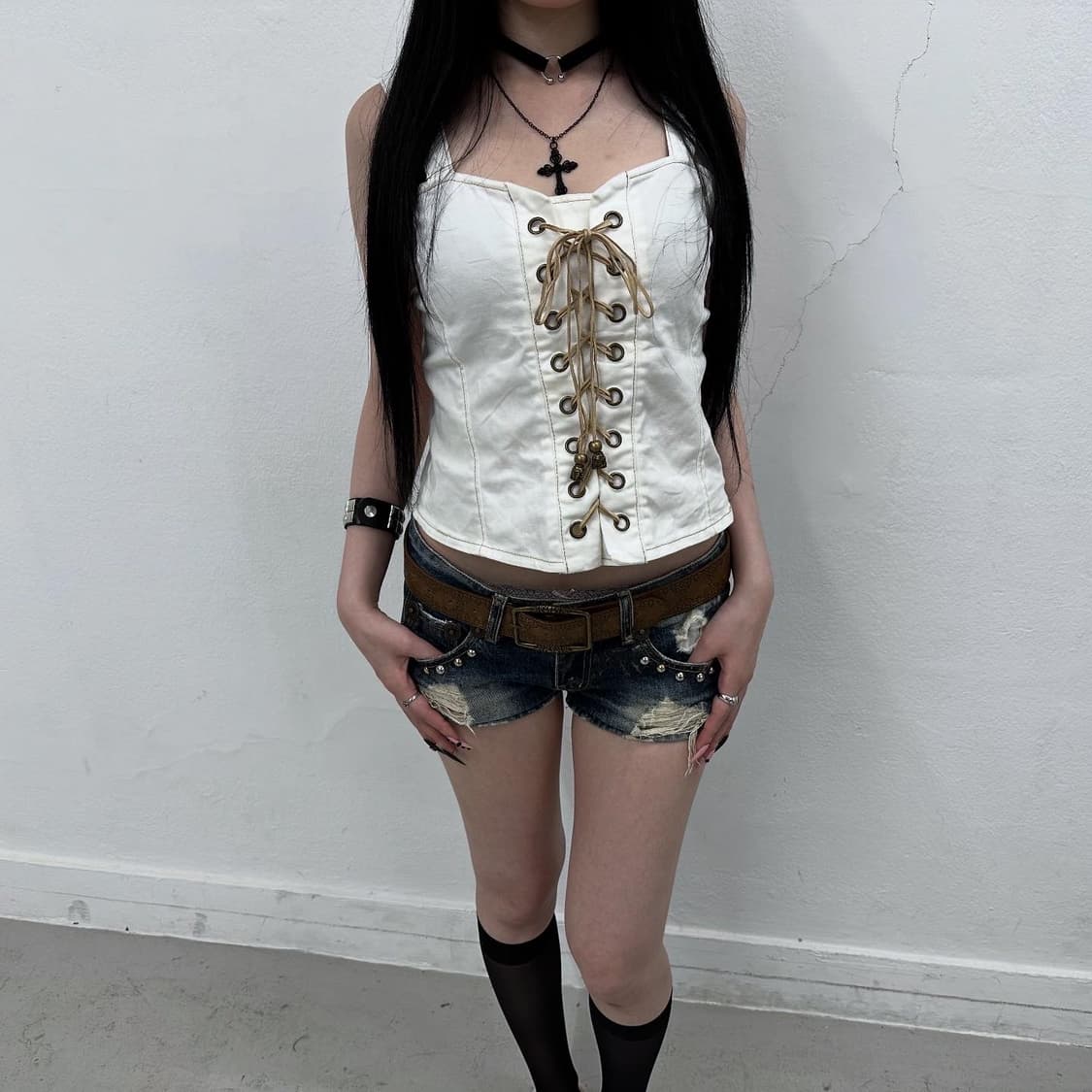 Garula Y2K lace top 상품이미지1