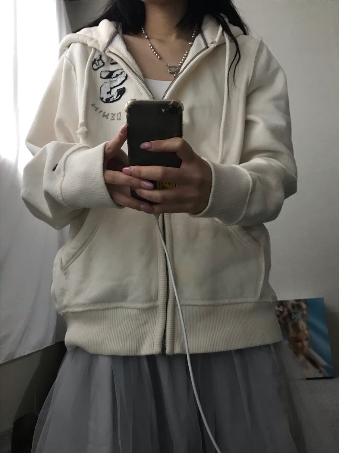 타미힐피거 아이보리 후드집업 상품이미지6