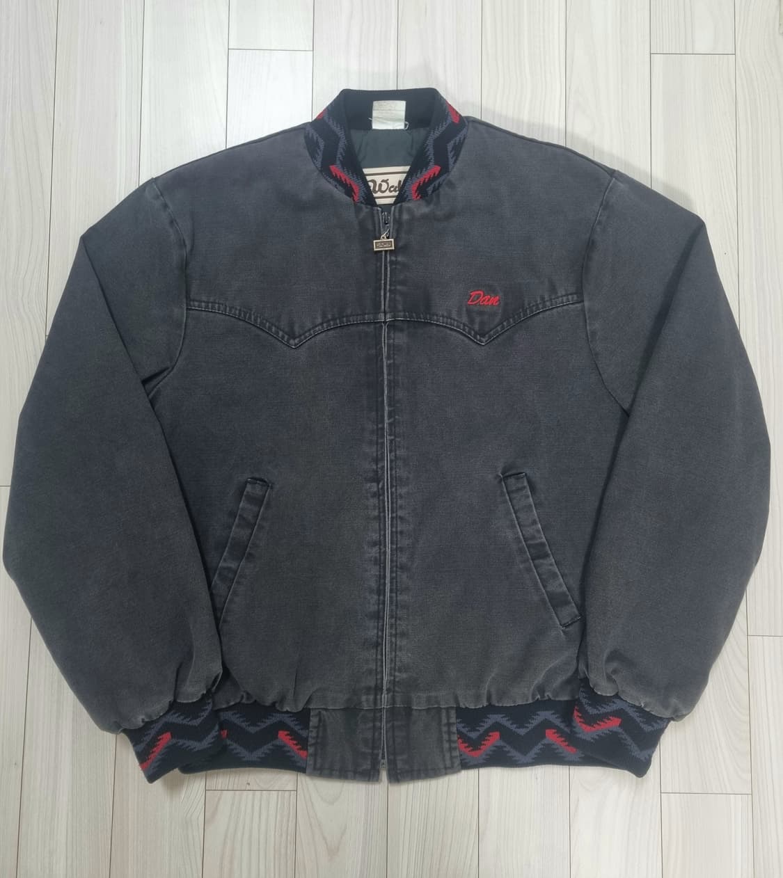 월즈 빈티지 산타페 아즈텍 워크자켓 블랙 80s90s 상품이미지1