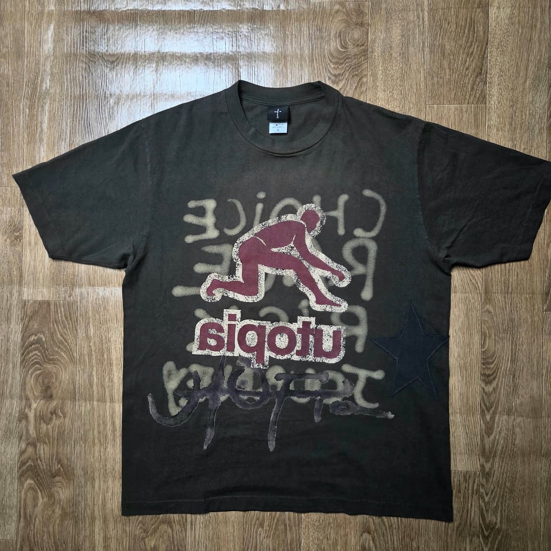 [L] 트래비스 스캇 캑터스잭 티렉스 반팔 티셔츠 상품이미지1