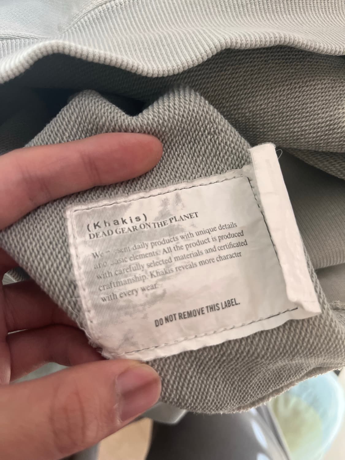 (L) 카키스 오버다이드 후드 그레이 상품이미지4