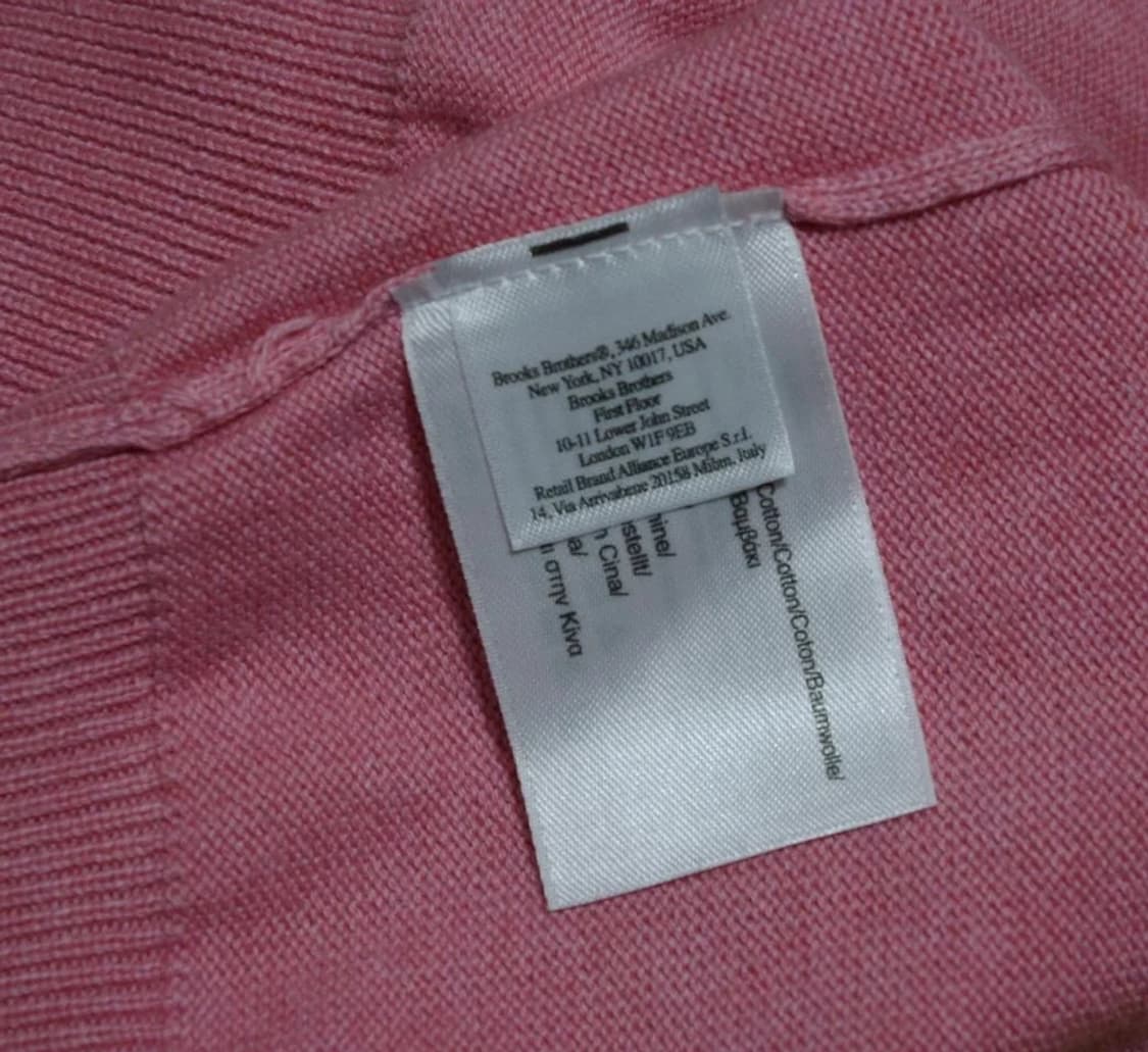 브룩스브라더스 수피마코튼 브이넥니트 L 상품이미지6