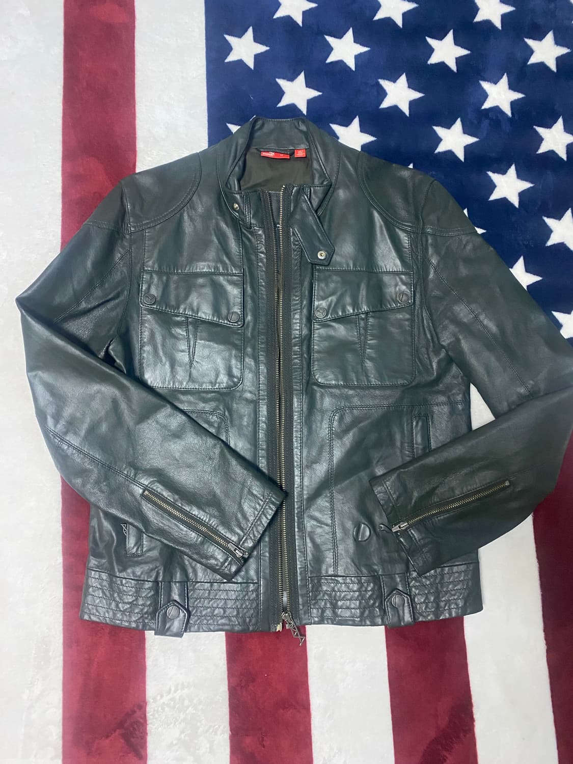 푸마x두가티 콜라보 라이더 가죽자켓 상품이미지1