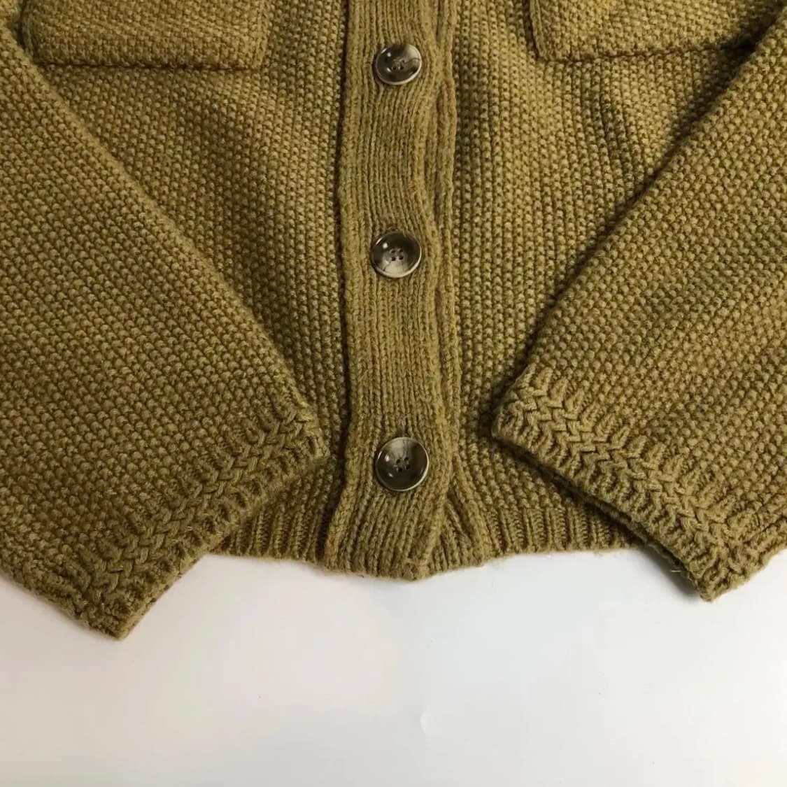 빈티지 크롭 니트 가디건 상품이미지3