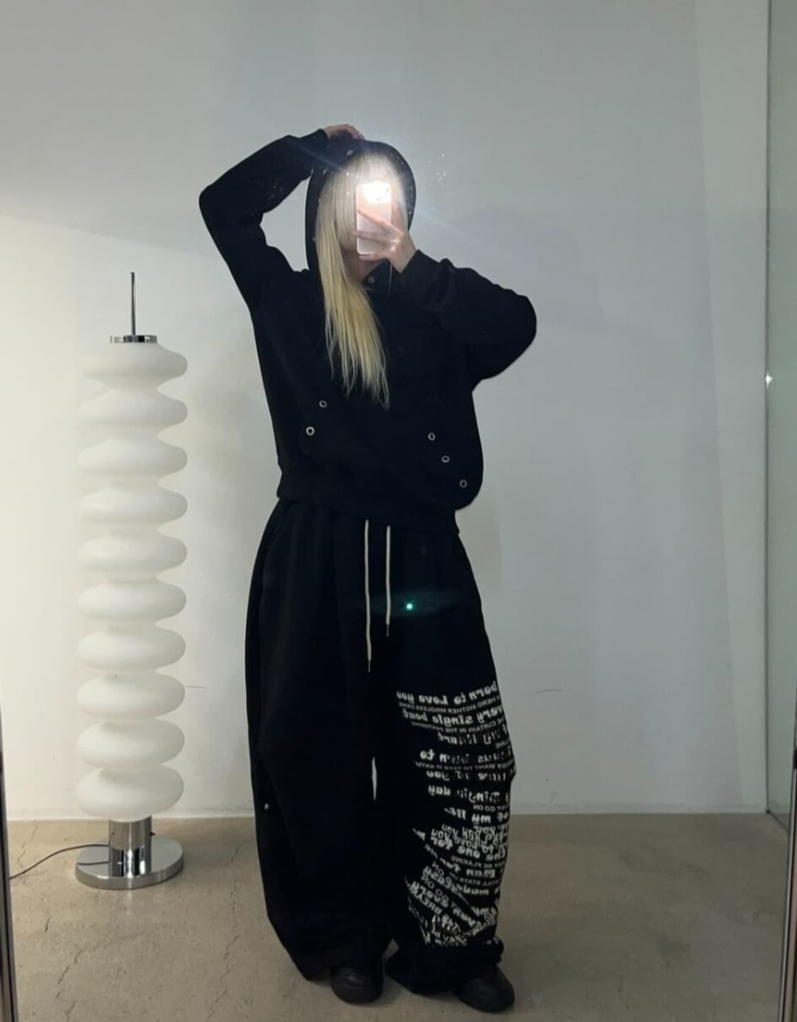 레터링 후드티 트레이닝세트 상품이미지1