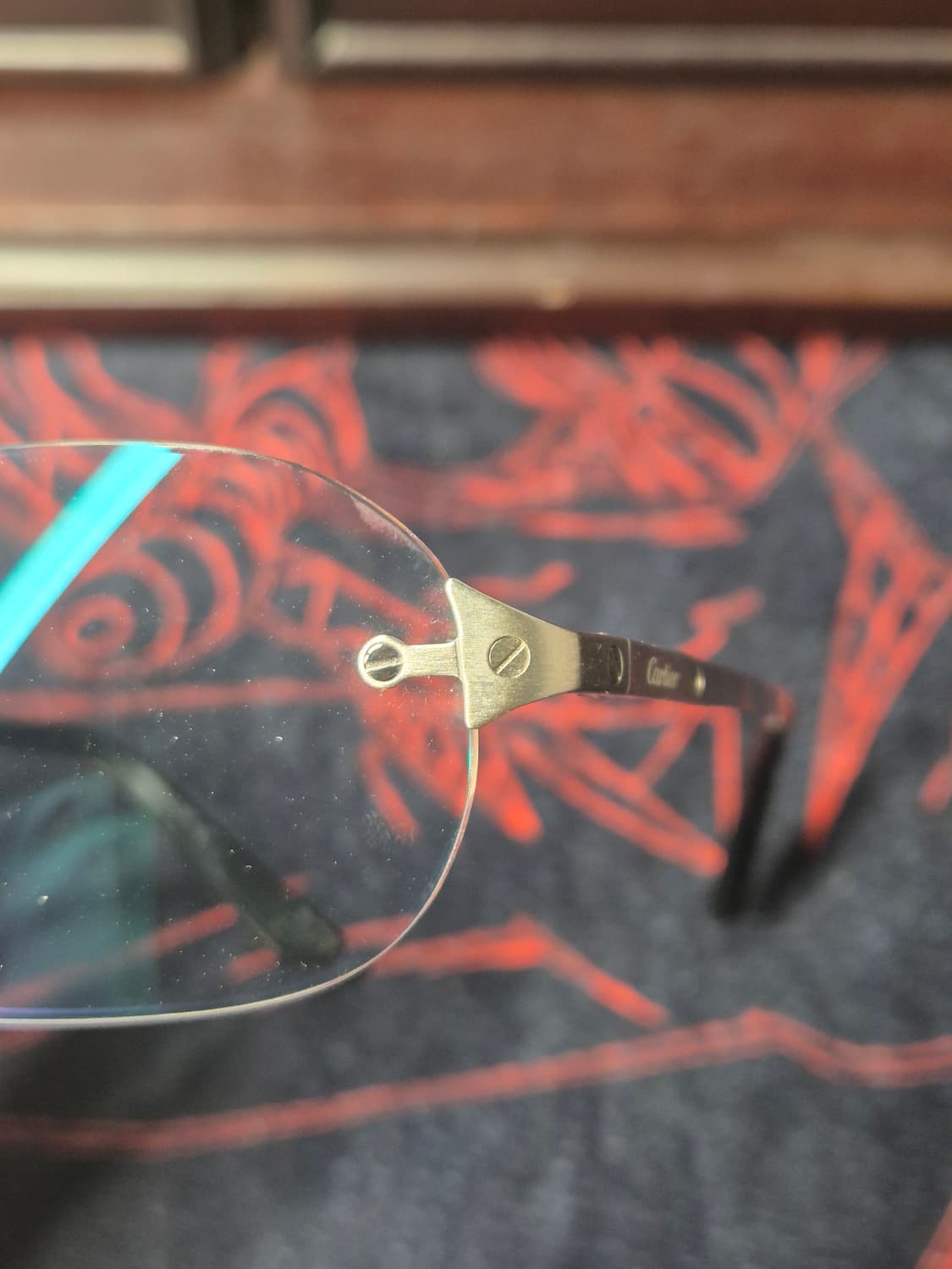 까르띠에 산토스 CT0478O 메탈 림리스 무테 안경 상품이미지3