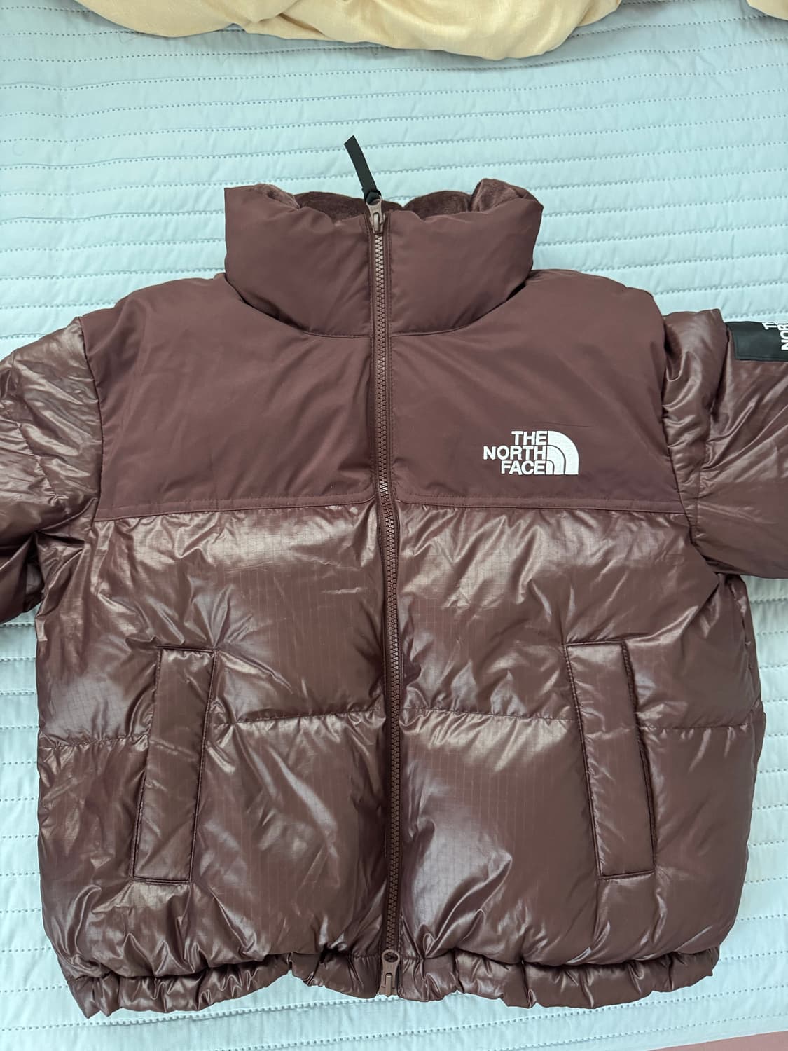 노스페이스 눕시 다운 자켓 코코아 브라운 S 상품이미지1