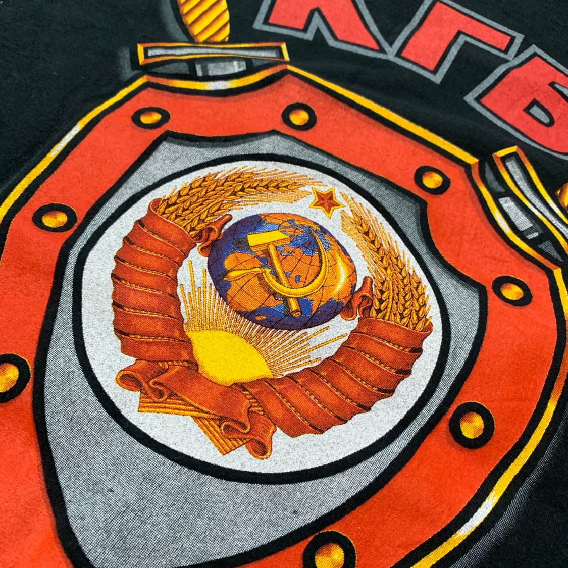 2XL) 구소련 KGB 엠블럼 / 프로파간다 아카이브 레어 티셔츠 상품이미지4