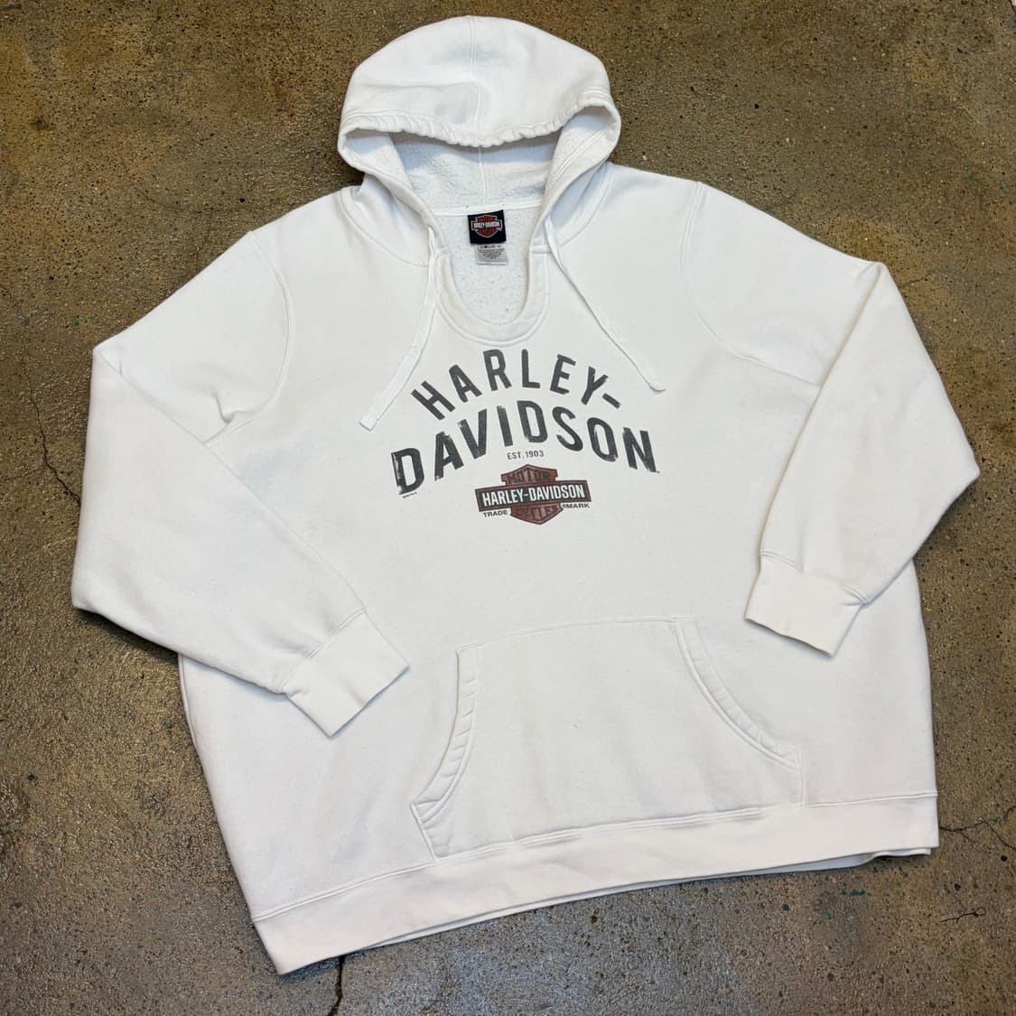 00s 미국 빈티지 할리데이비슨 빅로고 후드티 후드집업 상품이미지1